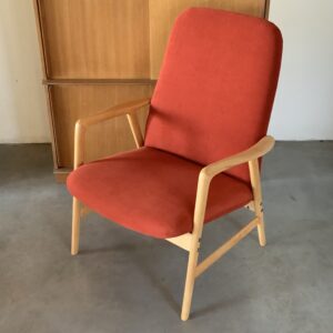 Fauteuil Danois Alf Svensson couleur brique